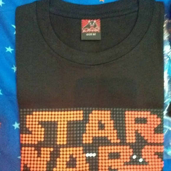 Star Wars Vader TEE RED WHITE BLACK colors Glow - Picture 3 of 8